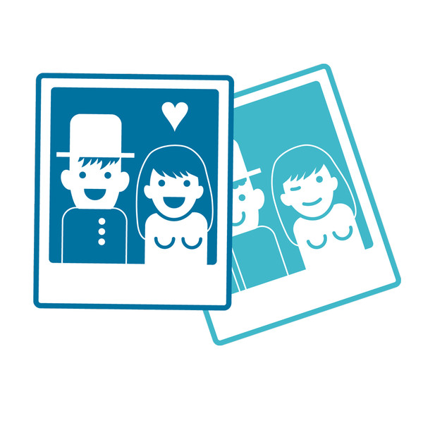 Postkarte Danksagung Hochzeit Nina Chris