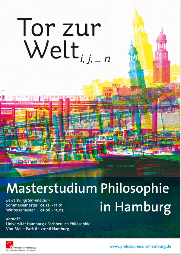 Universität Hamburg Masterstudium Philosophie Plakat